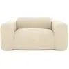 Sia Home Fauteuil velours à motifs crème
