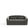 Sia Home Canapé convertible express dunlopillo velours gris graphite 160cm