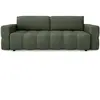 Sia Home Canapé 4 places convertible coffre noyer tissu tramé vert olive