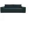 Sia Home Canapé convertible express dunlopillo velours bleu paon 160cm