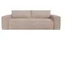 Sia Home Canapé convertible express dunlopillo velours côtelé taupe 160cm