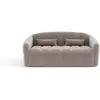 Sia Home Canapé convertible express dunlopillo velours taupe 140cm
