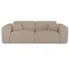 Sia Home Canapé convertible express dunlopillo 140cm tissu bouclette taupe