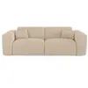 Sia Home Canapé convertible express dunlopillo 160cm velours côtelé beige