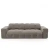 SIA HOME Canapé 4 places velours taupe 230cm TU