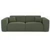Sia Home Canapé convertible express dunlopillo 160cm tissu tramé vert olive