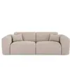 Sia Home Canapé convertible express dunlopillo 160cm tissu tramé beige