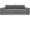 Sia Home Canapé convertible express dunlopillo velours à motifs gris 140cm