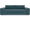 Sia Home Canapé convertible express dunlopillo velours à motifs bleu 140cm