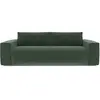 Sia Home Canapé convertible express dunlopillo velours à motifs vert 160cm