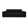 Sia Home Canapé convertible express dunlopillo velours côtelé XXL noir 140cm