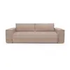 Sia Home Canapé convertible express dunlopillo velours côtelé XXL taupe 160cm