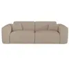 Sia Home Canapé convertible express dunlopillo 160cm tissu bouclette taupe