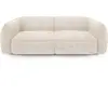 Sia Home Canapé 4 places velours tramé crème