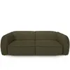 Sia Home Canapé 4 places tissu bouclette vert olive