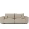 Canapé convertible express 3 places en tissu bouclette beige