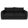 Canapé convertible express 3 places en bouclette anthracite foncé