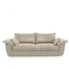 Canapé 3 places velours beige 230cm