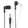 NEDIS Écouteurs Filaires  Câble Rond de 1,2 m  Intra-Auriculaires  Noir TU