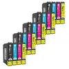 COMETE - T0615 - 20 Cartouches d'encre Compatible EPSON T061 - Noir et...