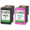 COMETE - 302XL - 2 Cartouches d'encre Compatibles HP 302XL - Sans puce...