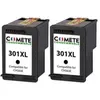 COMETE - 301XL - 2 Cartouches d'encre compatibles avec HP 301XL - Noir...
