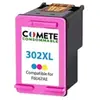 COMETE - 302XL - 1 Cartouche d'encre Compatible HP 302XL - Couleur - M...