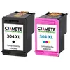 COMETE - 304XL - Pack de 2 Cartouche d'encre compatibles avec HP 304 X...