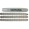 NEMURA Guide de 30cm + 3 Chaînes de tronçonneuse - 44 Entraineurs - Pas 3/8LP - Jauge 0.50 (1.3mm)