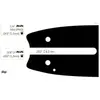 Guide Chaine Tronçonneuse Garden 40cm 3/8 Lp .050 (1,3mm).