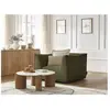 Accueil Séjour Fauteuil & pouf Bobochic Fauteuil giorgia velours côtelé Vert