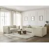 Ensemble canapé droit fixe 3 + 2 places + fauteuil GIORGIA tissu bouclette Bobochic