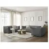 Ensemble canapé droit fixe 3 + 2 places + fauteuil GIORGIA tissu bouclette Bobochic