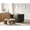 Bobochic fauteuil giorgia velours côtelé marron GIORGIA