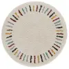 Bobochic tapis ronds noni uni beige 160x160 NONI