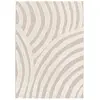 Bobochic - Tapis Tapis poil ras vilma motif abstrait 200x290 Beige