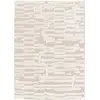 Bobochic tapis poil ras lennon motif abstrait beige 160x230 LENNON