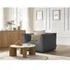 Bobochic fauteuil giorgia velours côtelé gris foncé GIORGIA