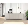 Bobochic - Buffet Buffet 4 portes 220 cm atlas Beige