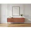 Bobochic - Meuble tv Meuble tv 3 portes 170 cm atlas Rouge