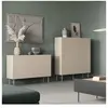 Bobochic - Buffet Buffet haut 2 portes 120 cm atlas Beige