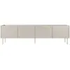 Bobochic - Meuble tv Meuble tv 4 portes 220 cm atlas Beige