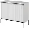 Buffet 2 portes 100 cm LENARA avec tasseaux et LED Blanc   BOBOCHIC TU