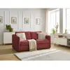 Canapé droit convertible LENNY ouverture express 2 plis tissu lisse Bobochic