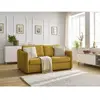 Canapé droit convertible LENNY ouverture express 2 plis tissu lisse Bobochic