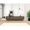 Meuble TV 5 portes 220 cm CORNEILLE tasseaux pin massif BOBOCHIC