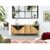 Buffet Bobochic Buffet 4 portes 200 cm bilbao bois massif de manguier