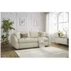Canapé droit convertible CEZANNE ouverture express tissu lisse Bobochic