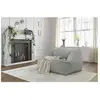 Pouf ultra moelleux LILIBET velours côtelé Gris clair   BOBOCHIC TU