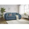 Canapé droit convertible CEZANNE ouverture express tissu lisse Bobochic